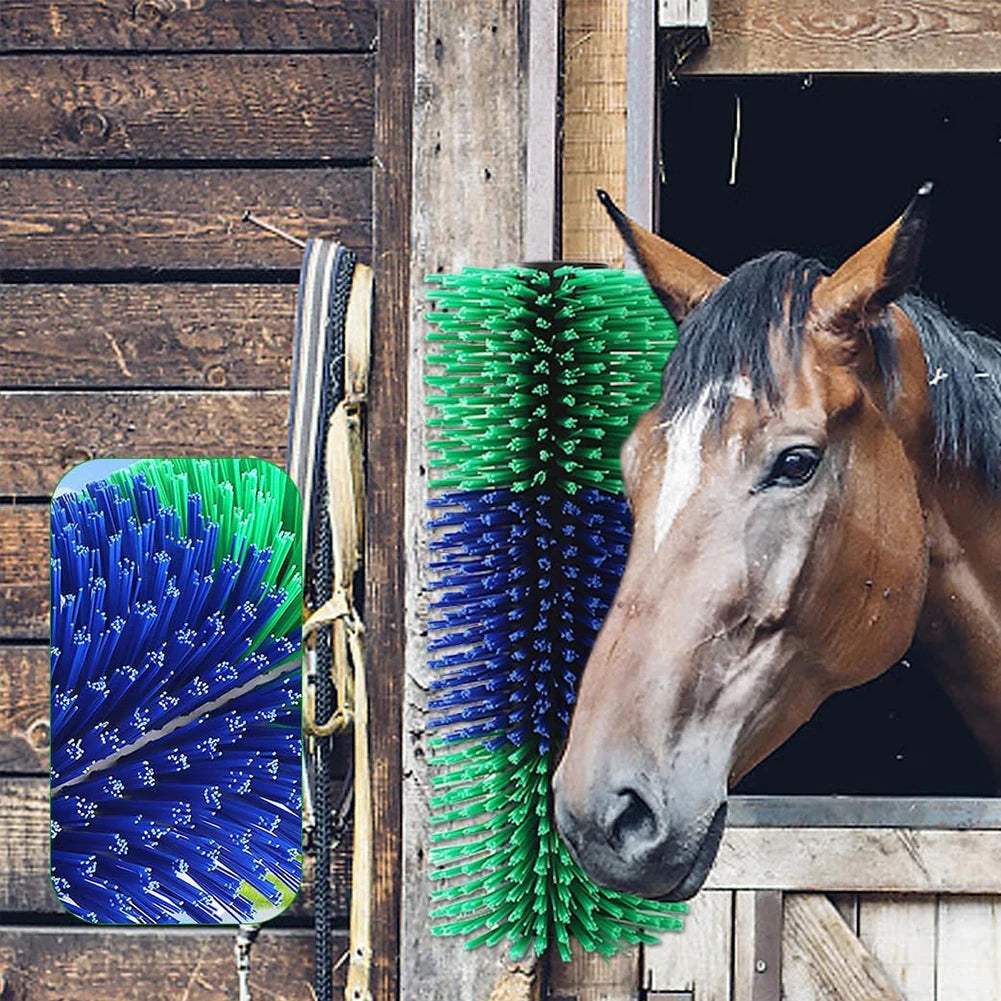 Livestock Scratching Brush for Horses, Cows, and Goats
