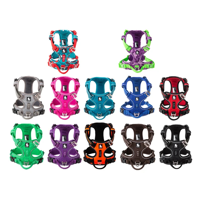 Truelove Reflective No-Pull Nylon Dog Harness – Adjustable for Walking & Running