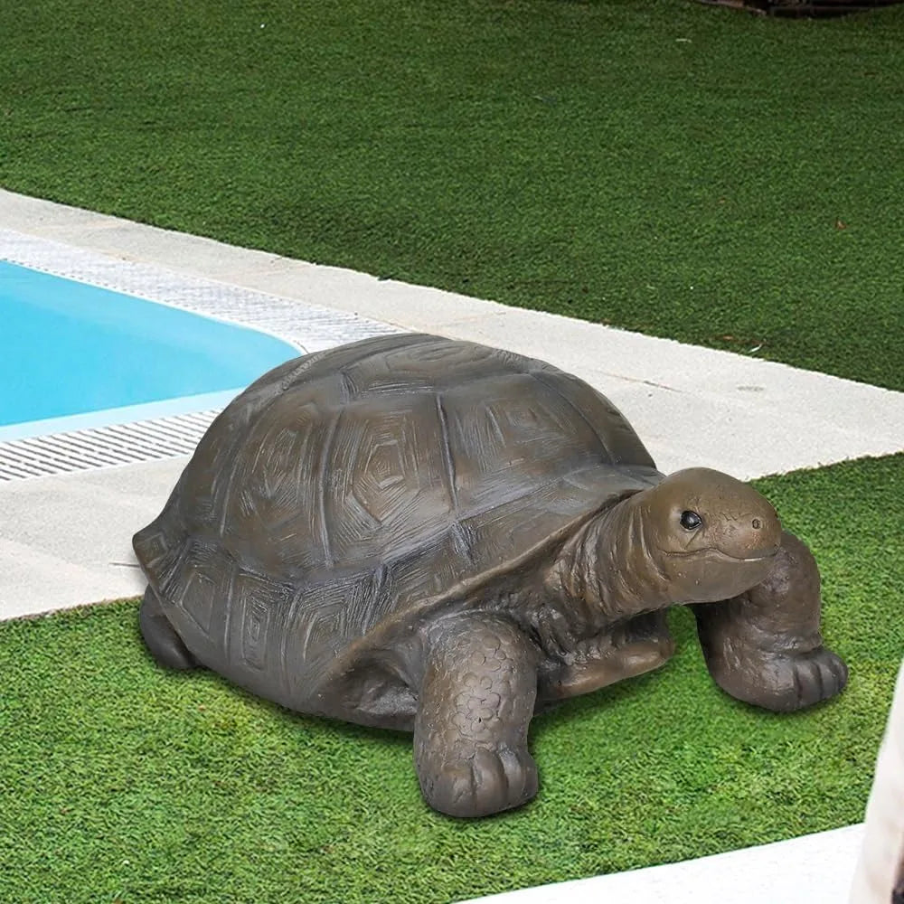 Large Fiber Reinforced Concrete Turtle Statue for Garden Decor