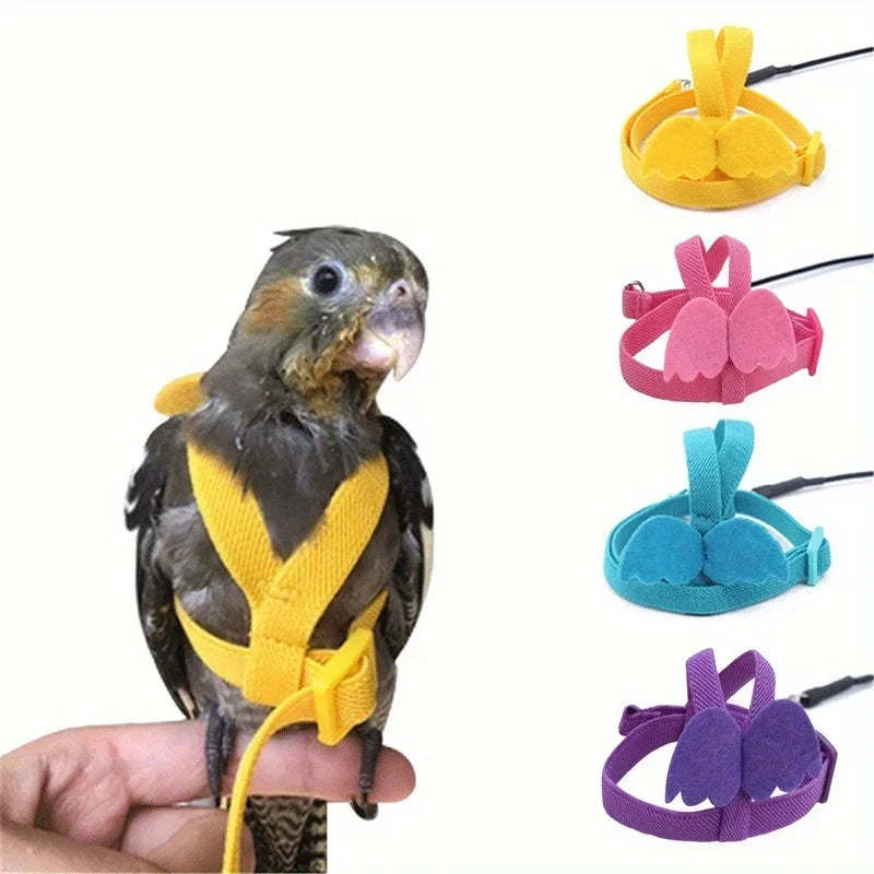 Adjustable Bird Harness & Leash Set