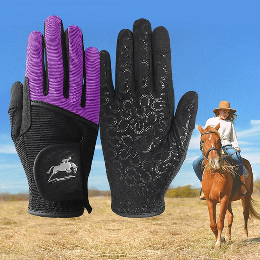 \Breathable Equestrian Riding Gloves for Women