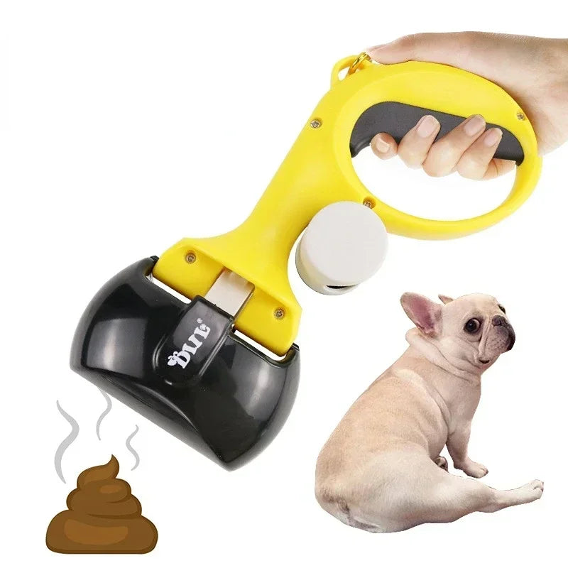 Dog Poop Bag Dispenser & Waste Cleanup Tool – Portable Pet Waste Holder & Scooper