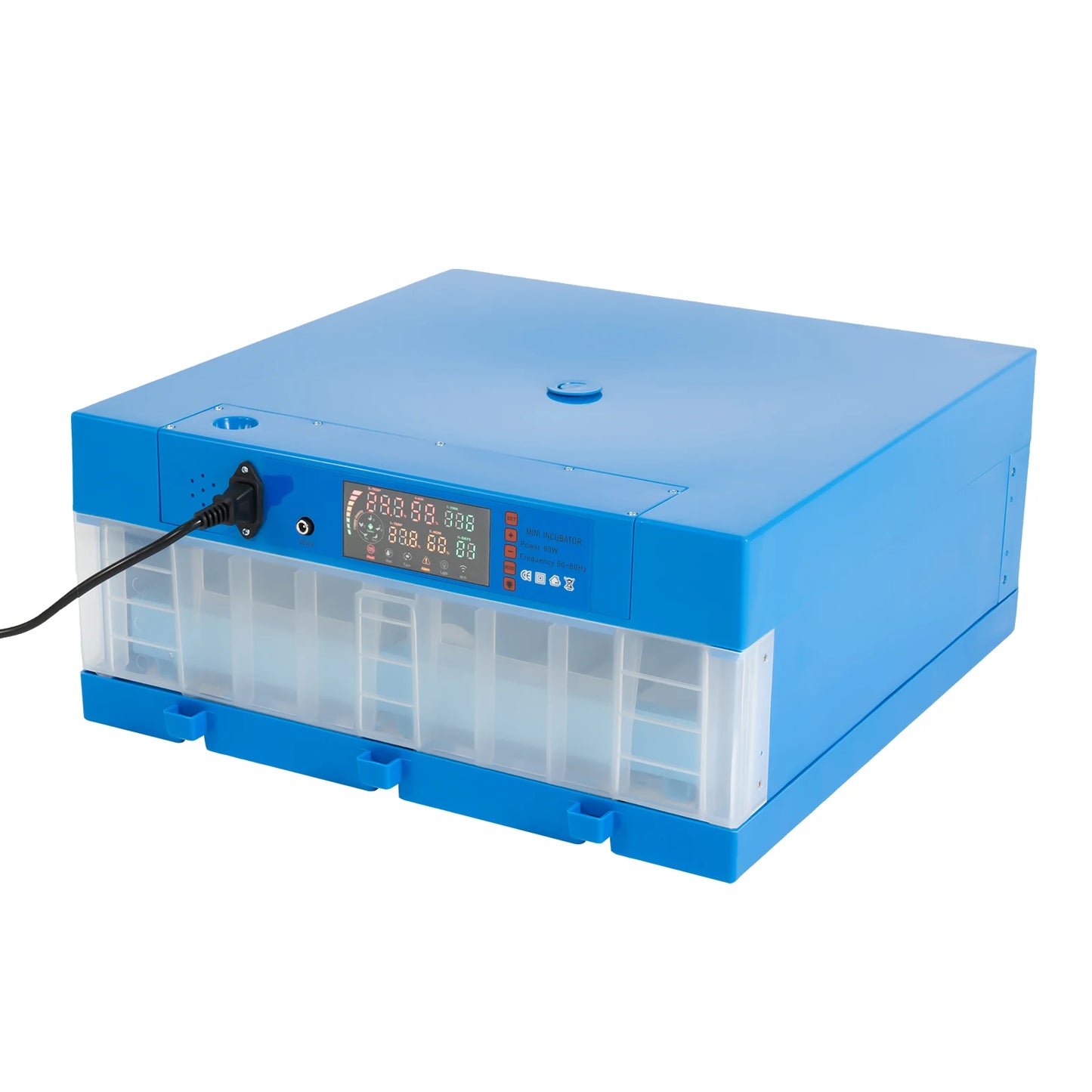 80W Automatic Egg Incubator with Digital Temperature Control – 64 Egg Capacity