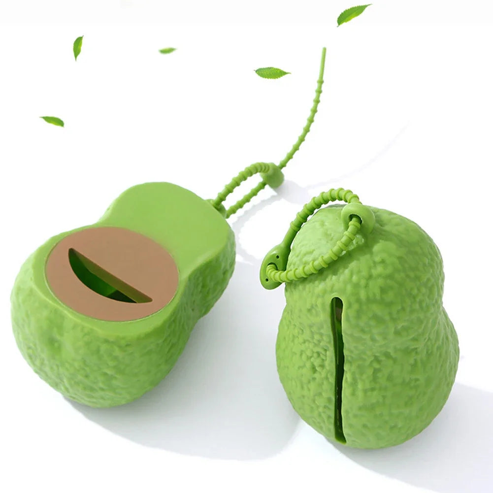 Avocado-Shaped Dog Poop Bag Holder – Portable Pet Waste Dispenser & Cleanup Kit