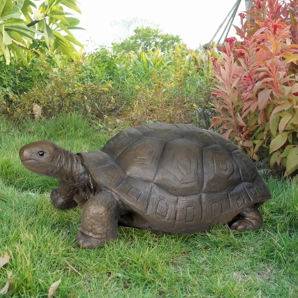 Large Fiber Reinforced Concrete Turtle Statue for Garden Decor