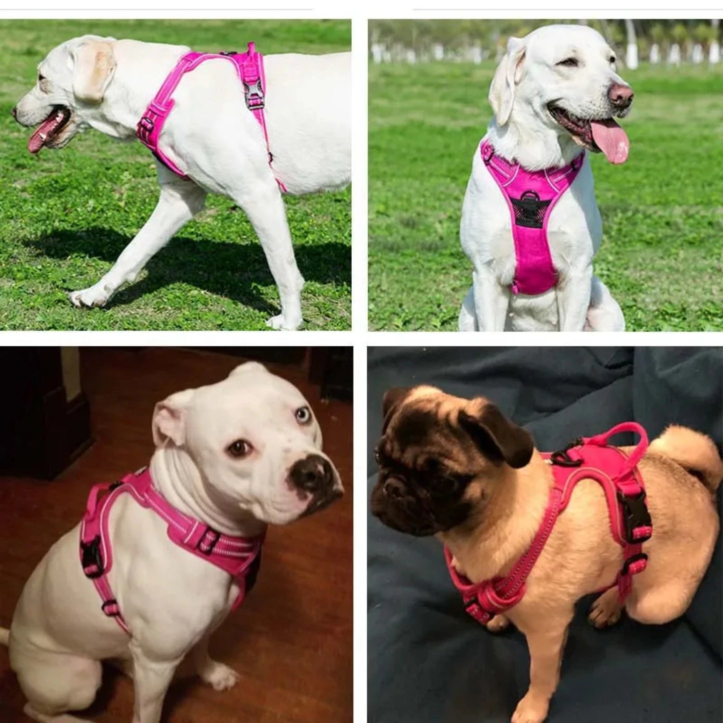 Pet Dog Harness Reflective Adjustable Vest