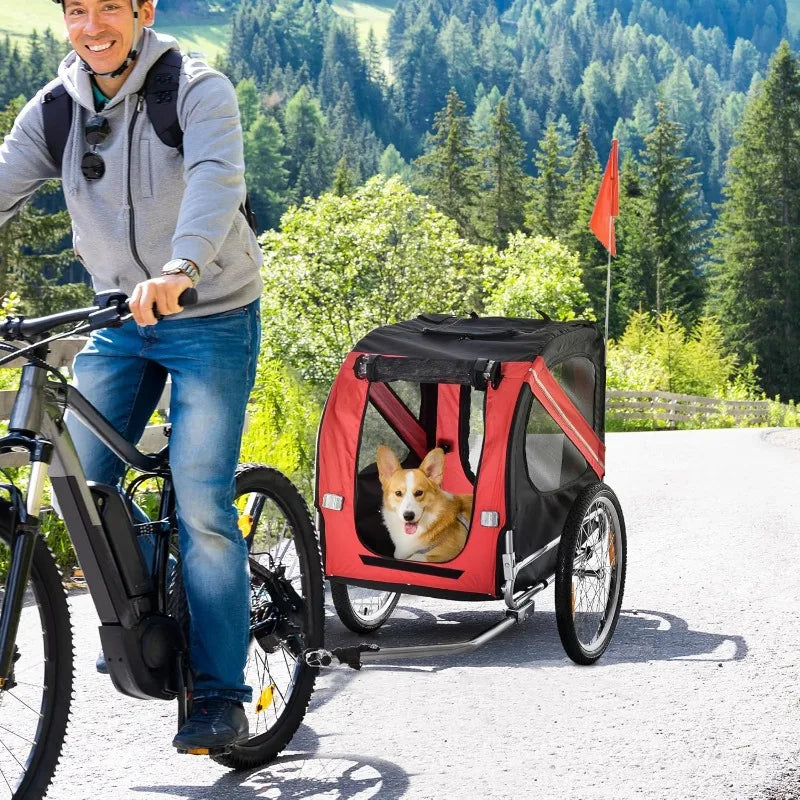 Dog Bike Trailer – Pet Bicycle Carrier for Travel & Off-Road Adventures