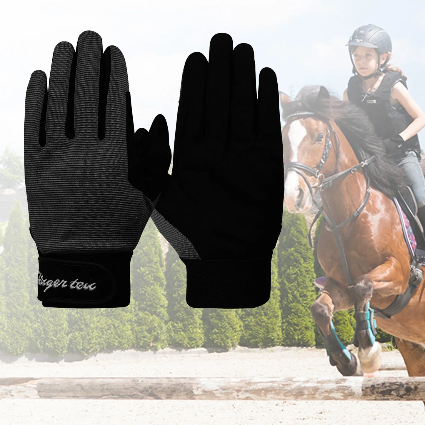 Kids' Breathable Horse Riding Gloves – Lightweight & Durable