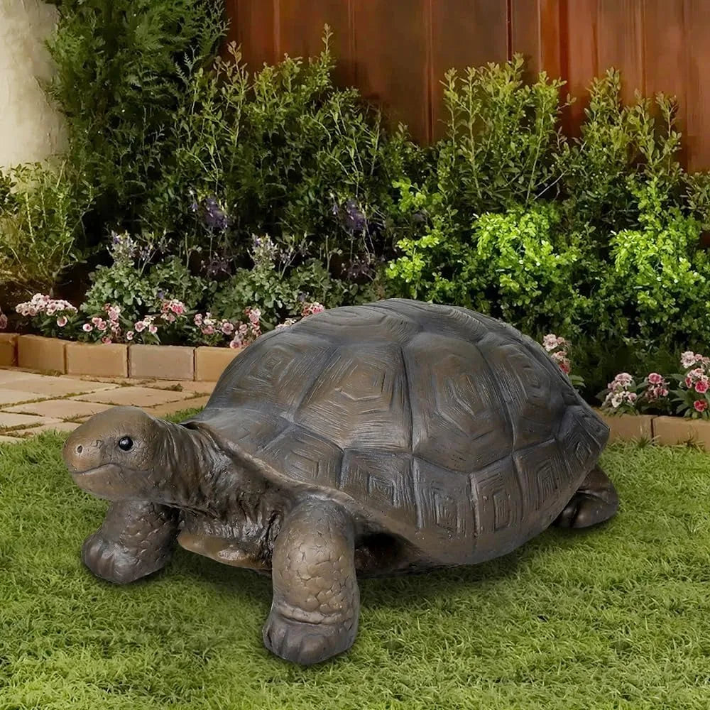 Large Fiber Reinforced Concrete Turtle Statue for Garden Decor