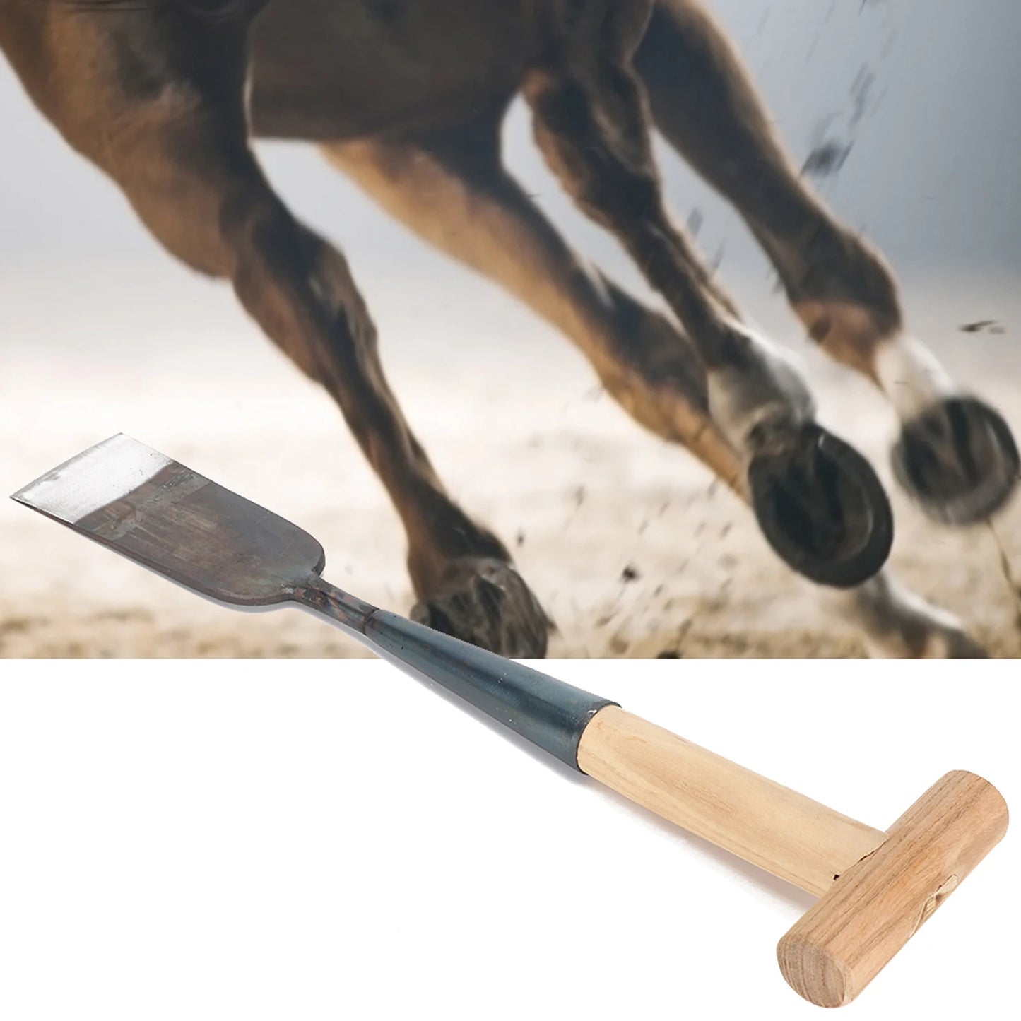 Manganese Steel Horseshoe Trimming Shovel – Hoof Clipping Tool for Livestock & Farm Use