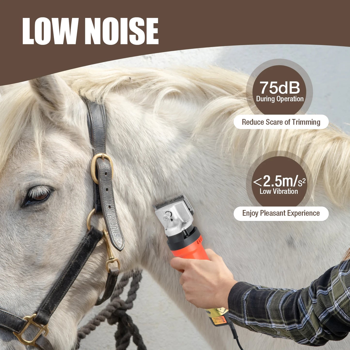 Heavy-Duty Electric Horse Clipper with Adjustable Speeds