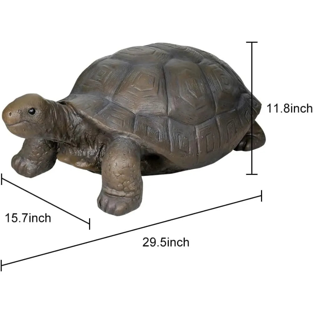 Large Fiber Reinforced Concrete Turtle Statue for Garden Decor