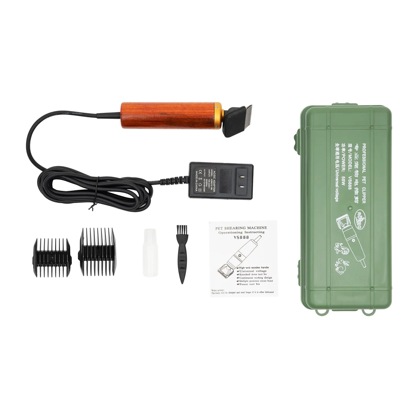 55 W Electric Pet Hair Clipper for Goats, Horses and Large Dogs