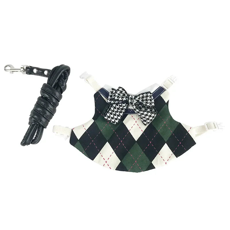 Handsome School Uniform Harness & Leash Set - Small Pets, Guinea Pigs, Rabbits, Chinchillas, etc.