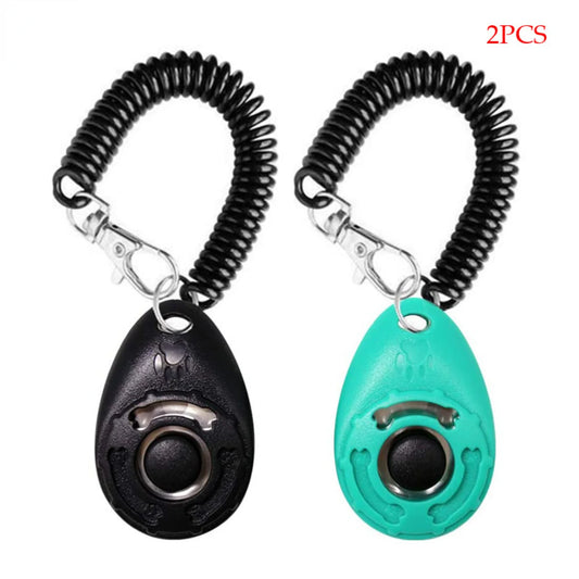 2-Pack Dog Training Clickers with Wrist Straps