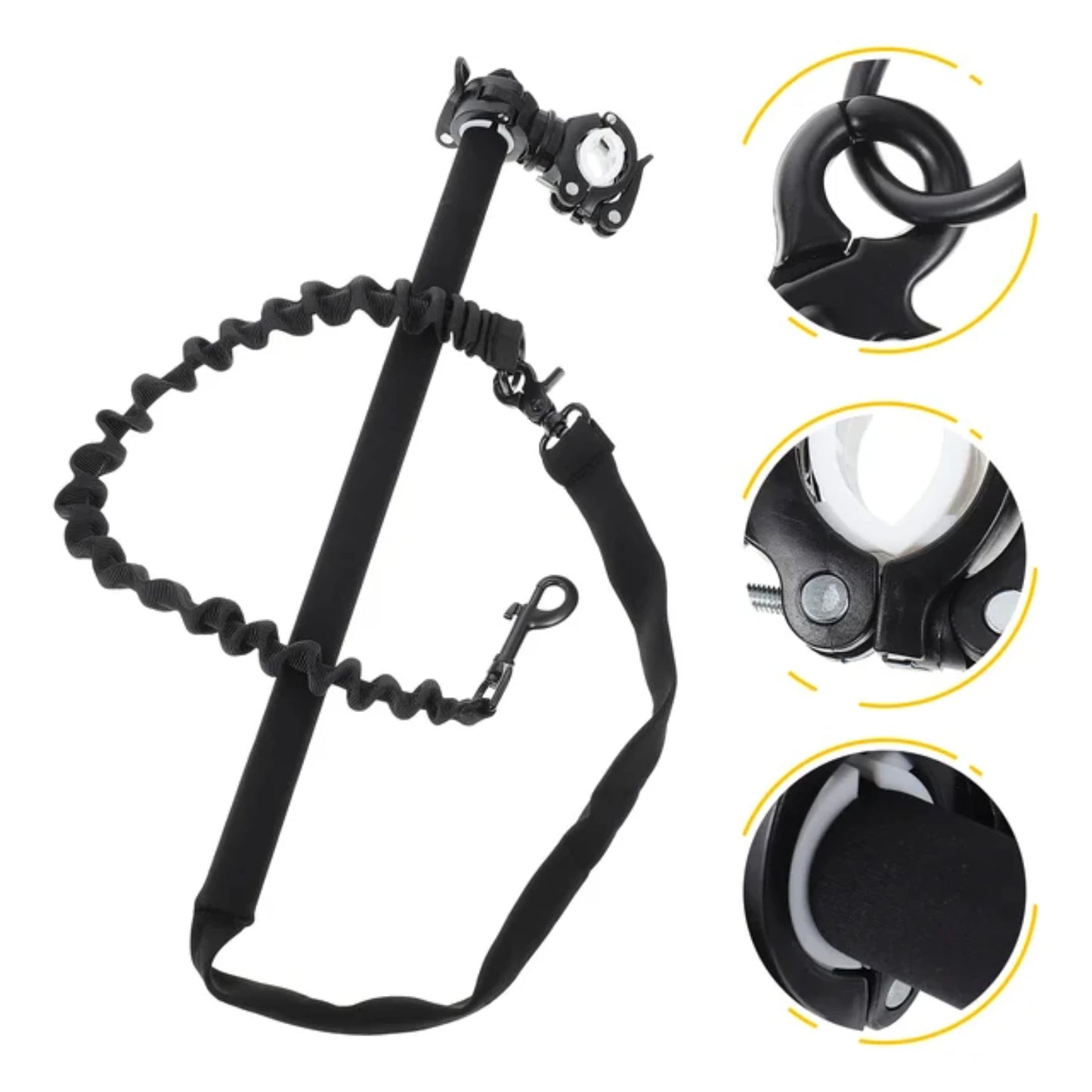 Hands-Free Bicycle Dog Leash – Metal Bike Attachment for Safe Outdoor Walks & Exercise