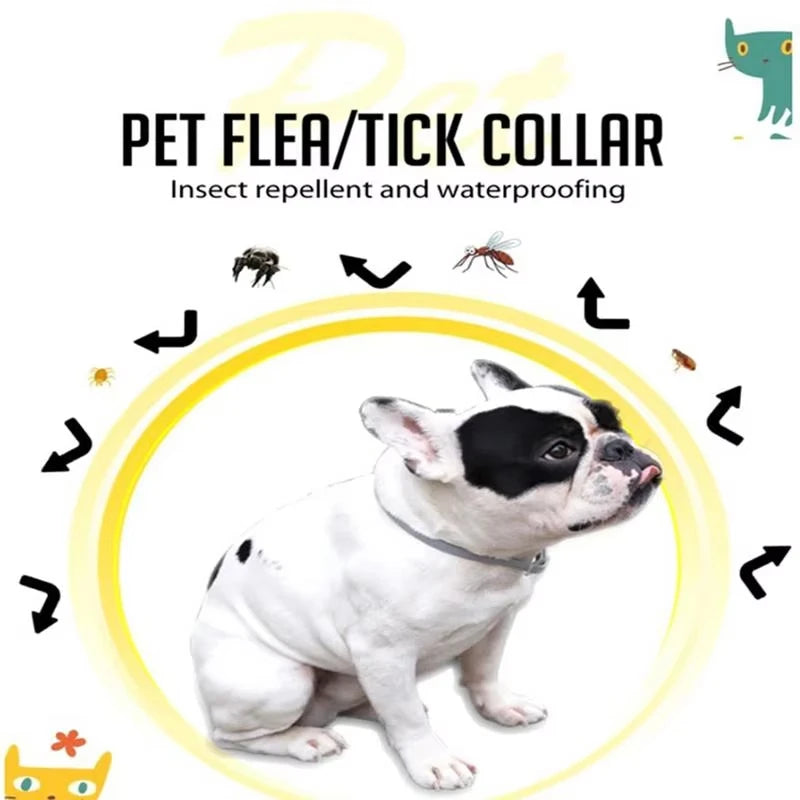 Adjustable Flea and Tick Prevention Collar for Cats and Dogs