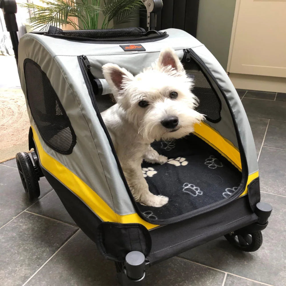 Heavy-Duty Foldable Pet Stroller for Medium & Large Dogs