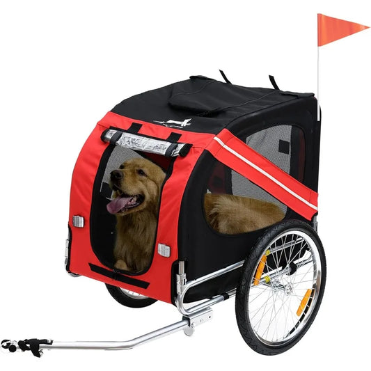 Dog Bike Trailer – Pet Bicycle Carrier for Travel & Off-Road Adventures