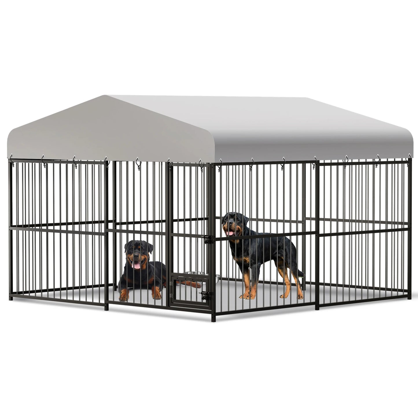 10 x 10 Ft Heavy-Duty Outdoor Dog Kennel with Roof