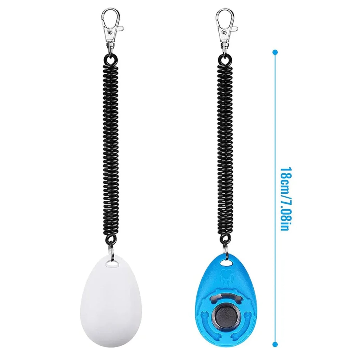 2-Pack Dog Training Clickers with Wrist Straps