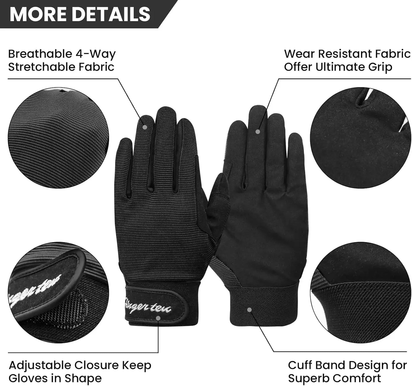 Kids' Breathable Horse Riding Gloves – Lightweight & Durable