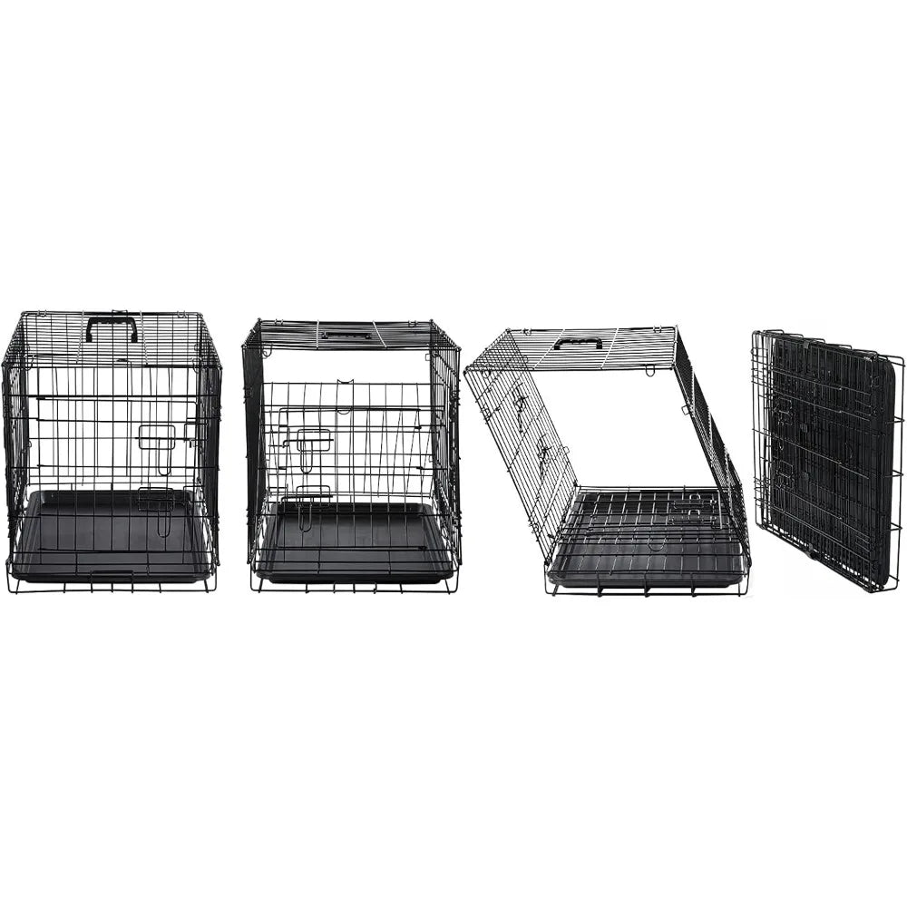 Double Door, Indoor Dog Crate with Cover for Small Dogs & Cats