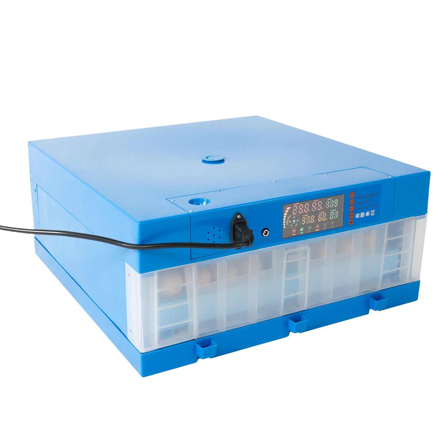 80W Automatic Egg Incubator with Digital Temperature Control – 64 Egg Capacity