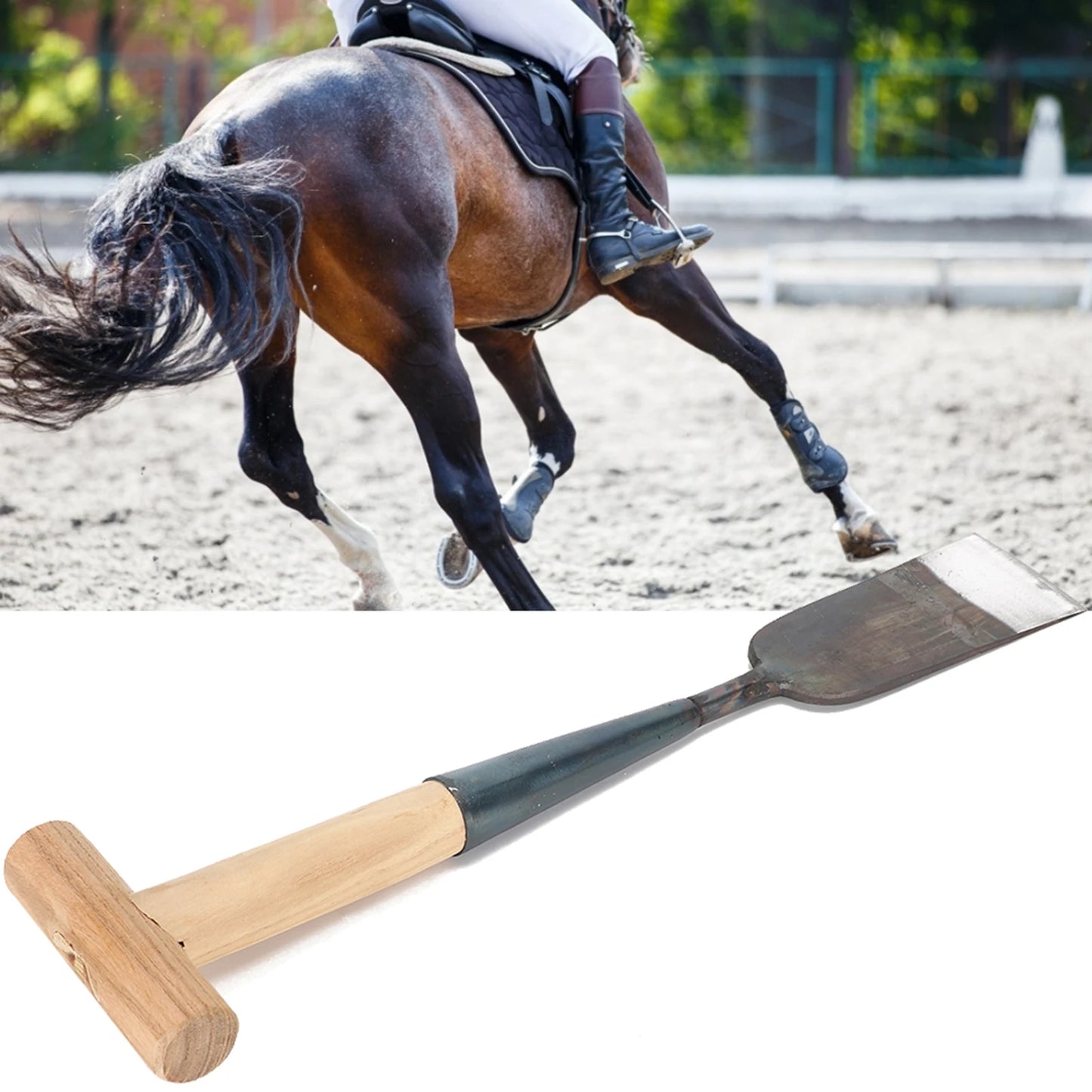 Manganese Steel Horseshoe Trimming Shovel – Hoof Clipping Tool for Livestock & Farm Use