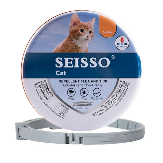 Dog Flea and Tick Collar 8-Month Protection Adjustable for Dogs and Cats