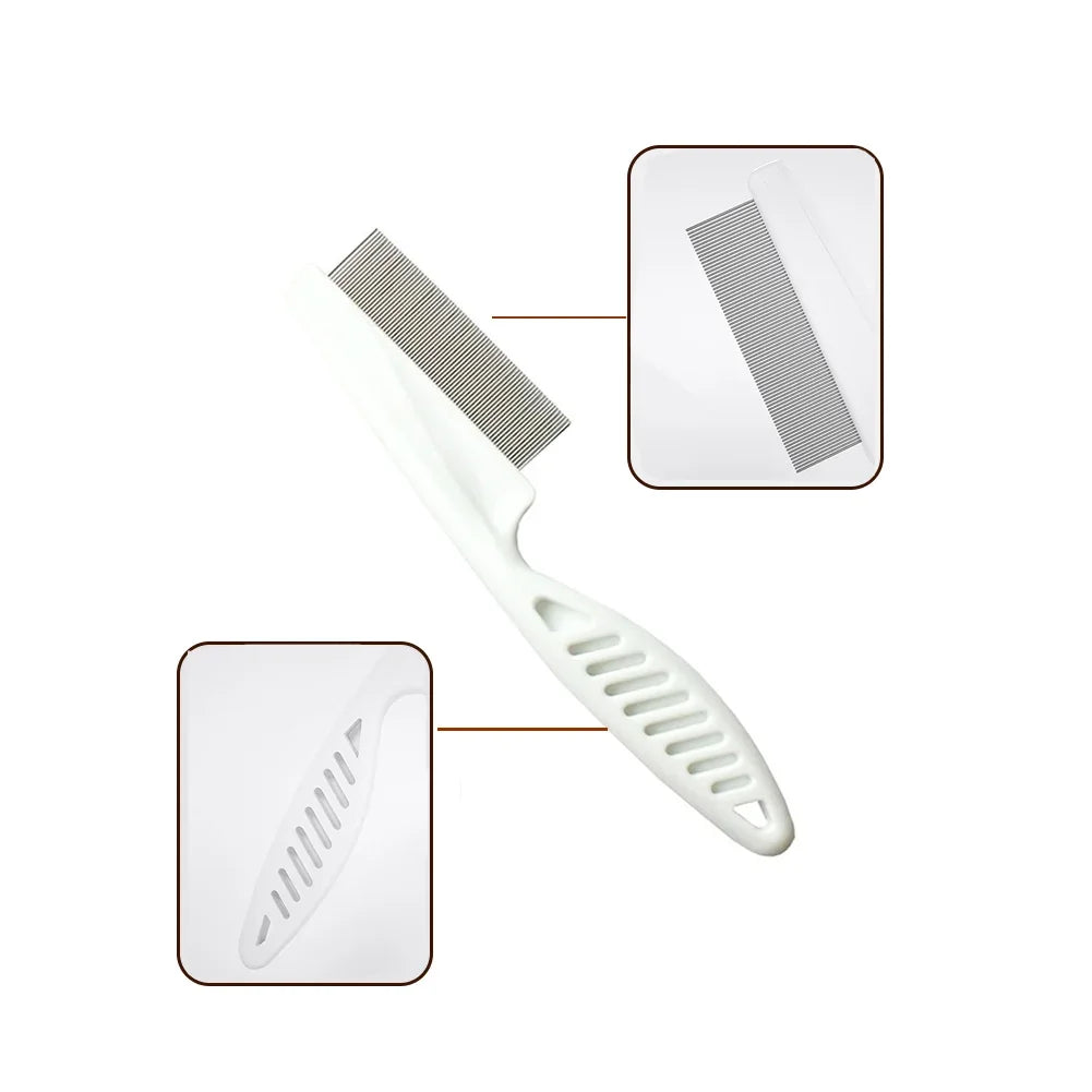 Pet Flea Tick Remover Comb Stainless Steel Grooming Tool for Dogs and Cats