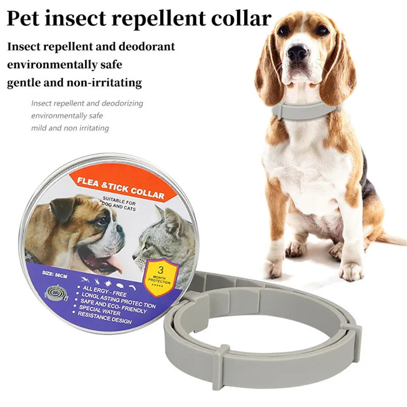 Durable Anti-Flea and Tick Collar for Cats and Dogs